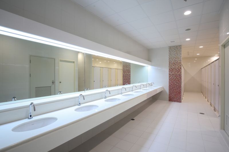 Wide View of Modern Bathroom